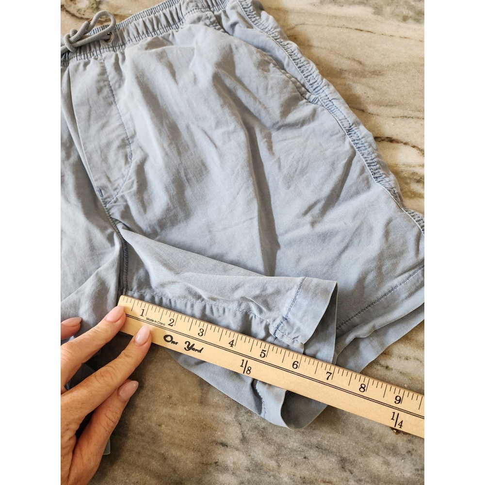 American Eagle Mens Flex Canvas Jogger Shorts Light Blue Size Small 6 Inseam - Picture 8 of 8